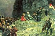 Grigory Gagarin Meeting oil painting